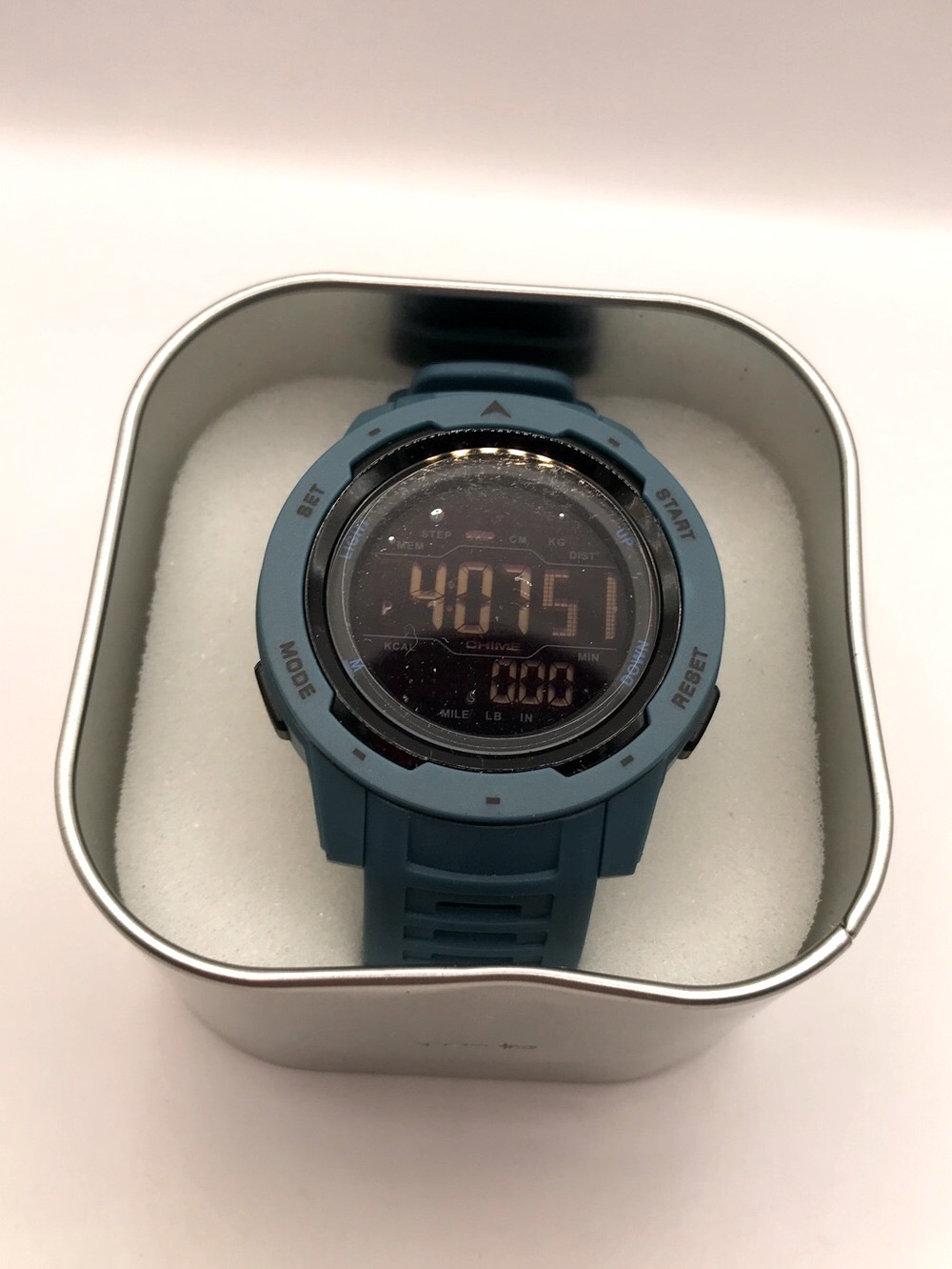 FINDTIME Blue Digital Sports Watch